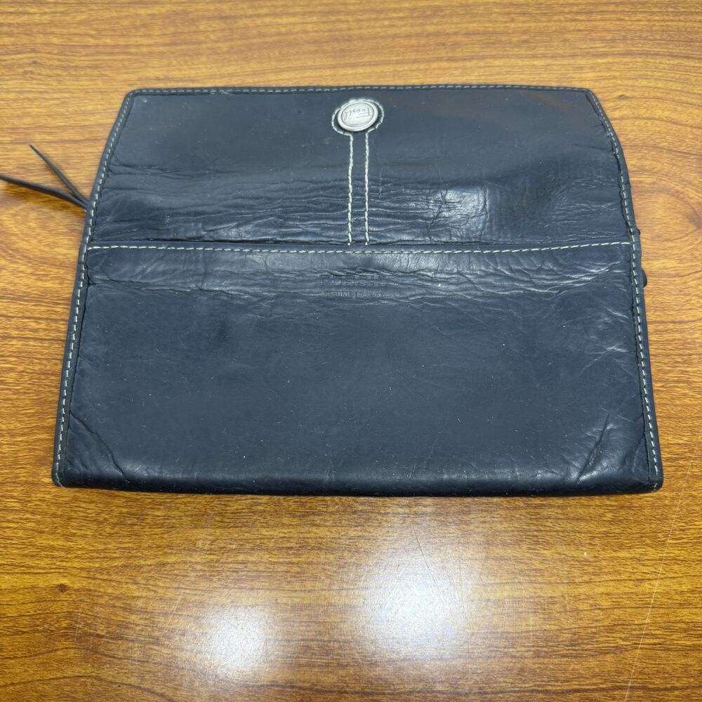 FOSSIL Wallet Black Leather - Picture 6 of 6